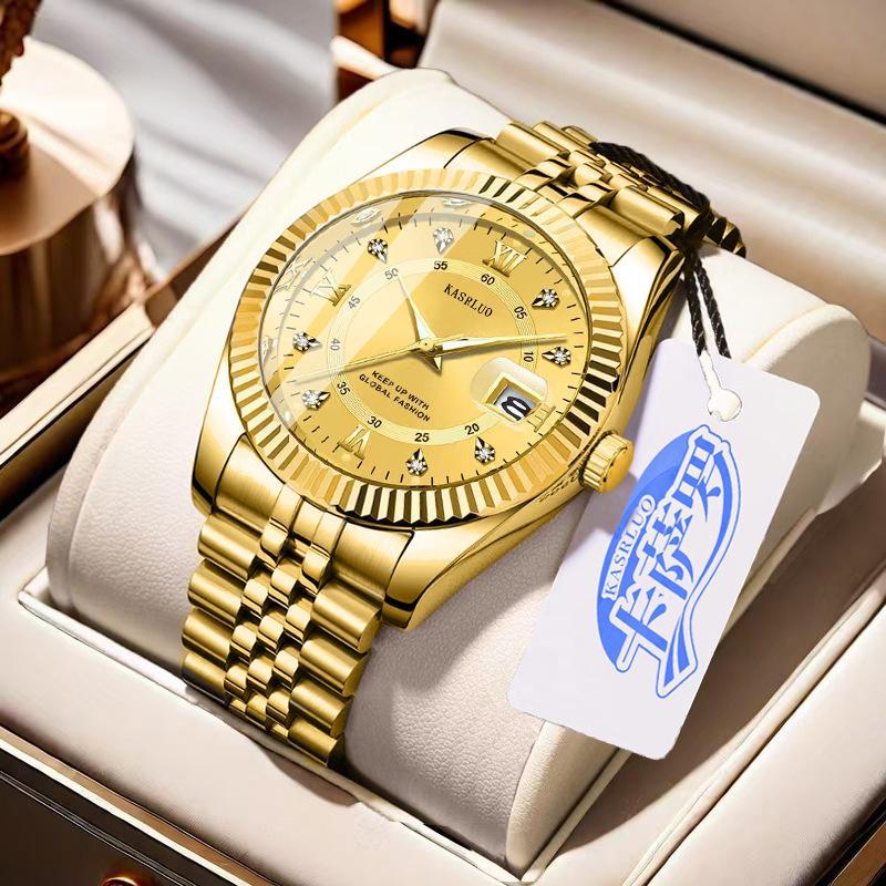 New in stock men's non-mechanical quartz log watch