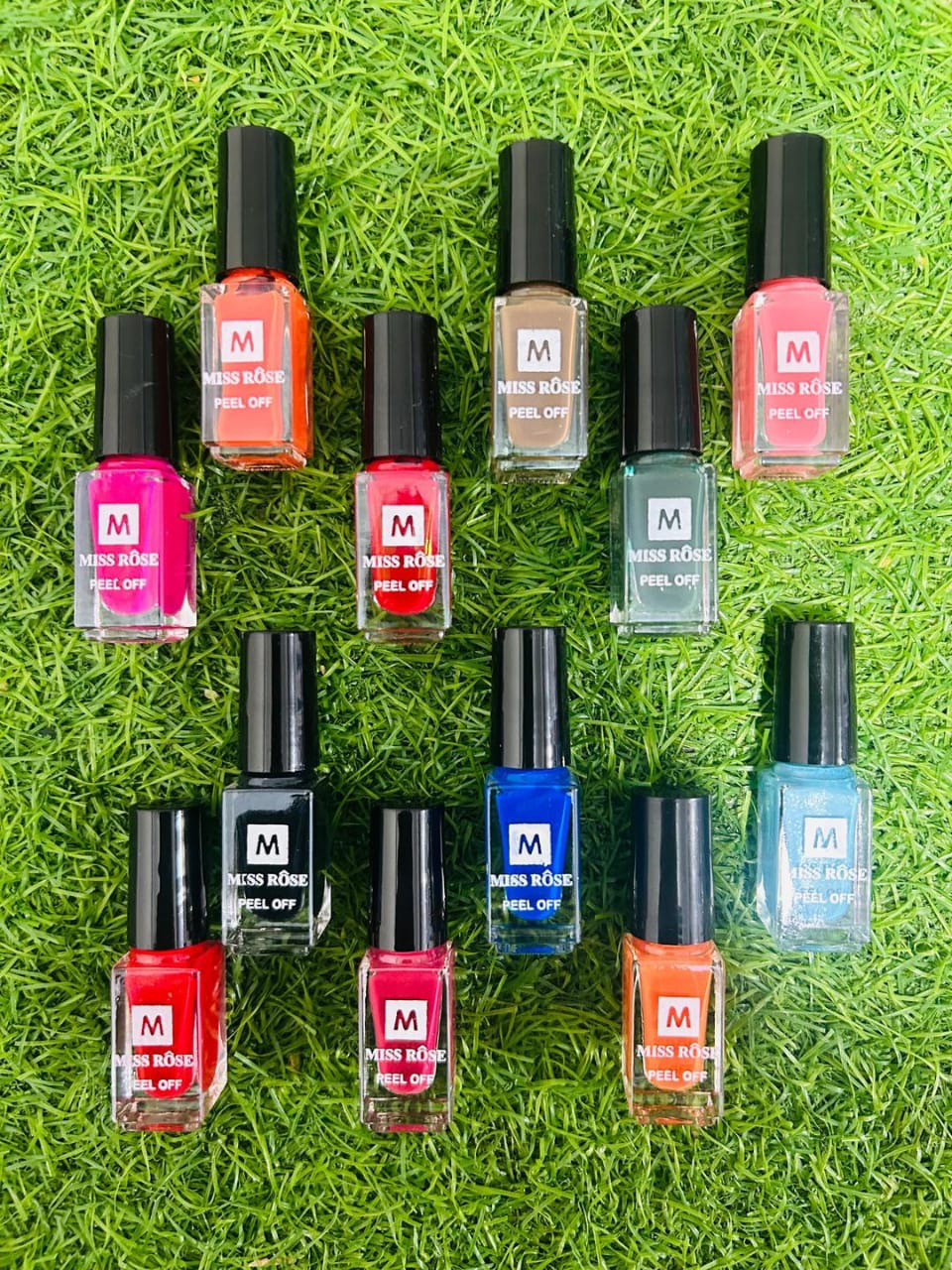 Smooth and Even Coverage Peel Off Nail Polish 12x