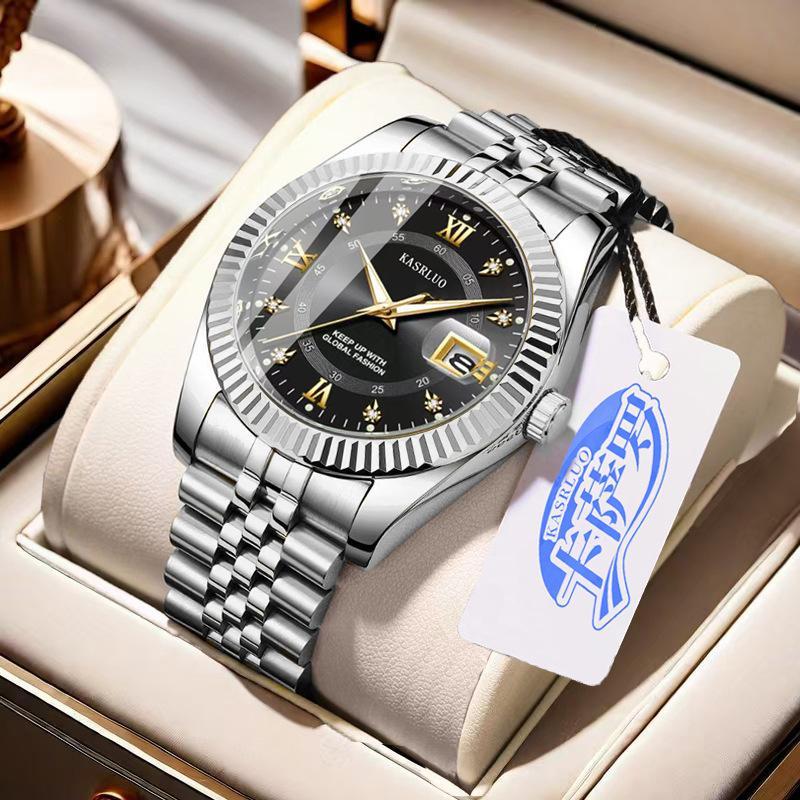 New in stock men's non-mechanical quartz log watch
