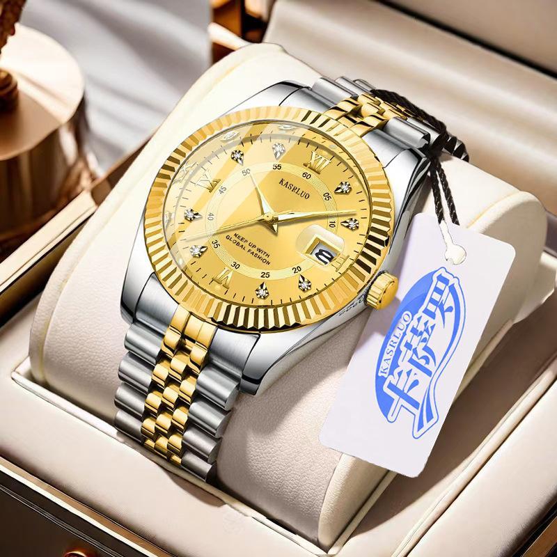 New in stock men's non-mechanical quartz log watch