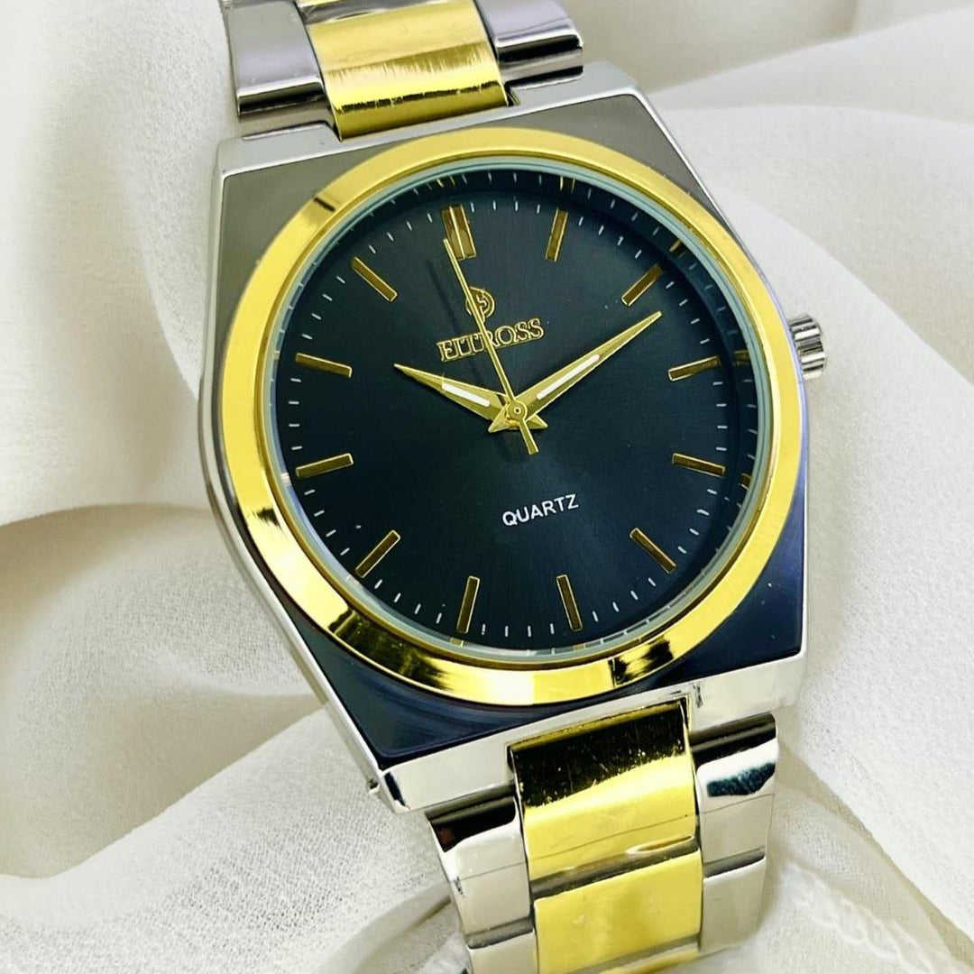 Men's Water Resistant Quartz Chain Strap Watch