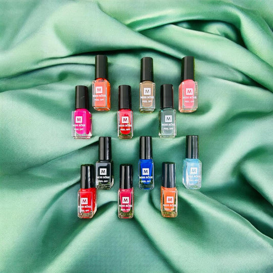 Smooth and Even Coverage Peel Off Nail Polish 12x